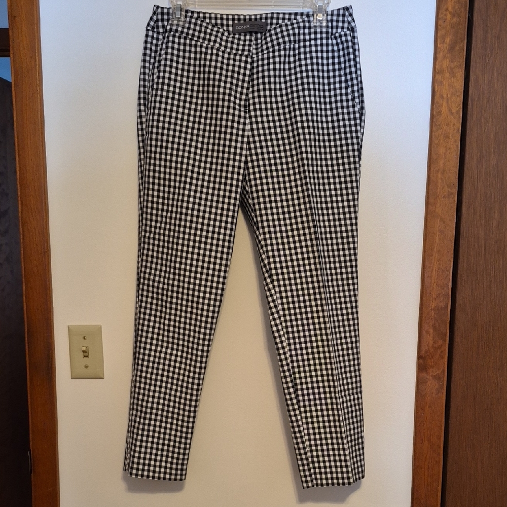 NWOT Donna Ricco New York Womens Black & White Cropped Pants SZ 6